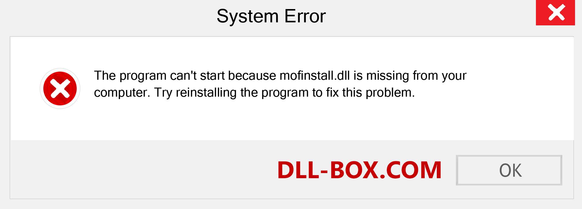  mofinstall.dll file is missing?. Download for Windows 7, 8, 10 - Fix  mofinstall dll Missing Error on Windows, photos, images