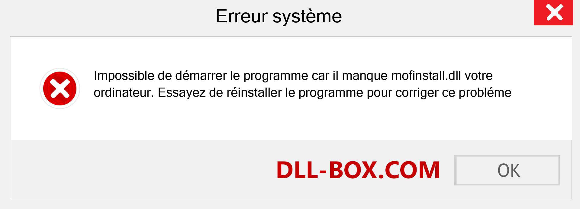 Le fichier mofinstall.dll est manquant ?. Télécharger pour Windows 7, 8, 10 - Correction de l'erreur manquante mofinstall dll sur Windows, photos, images